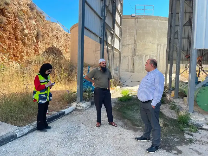 صيانة وتأهيل محطة دفع المياه المركزية في واد سعير