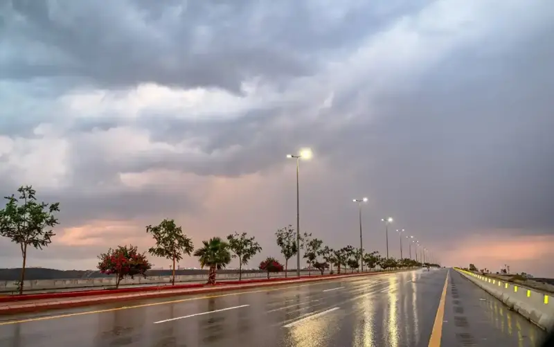 عاصفة رعدية في السعودية