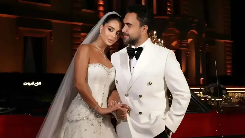 زفاف نادر الأتات وجنى إسماعيل