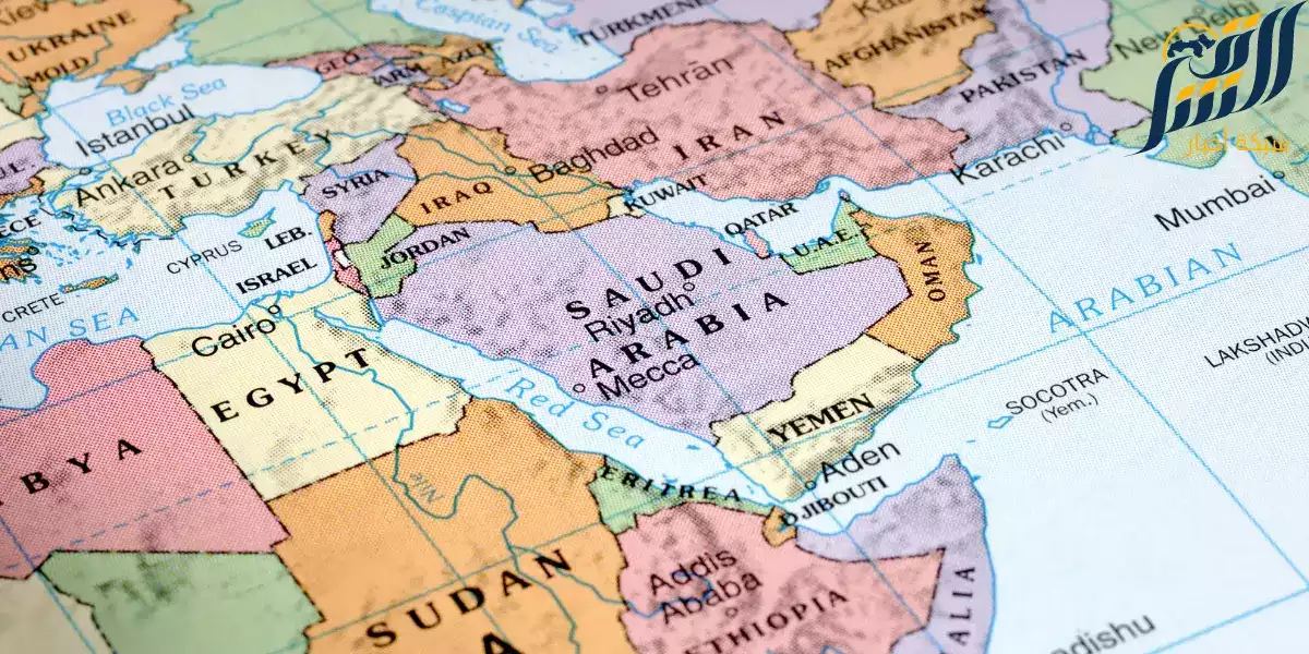 خريطة الشرق الاوسط