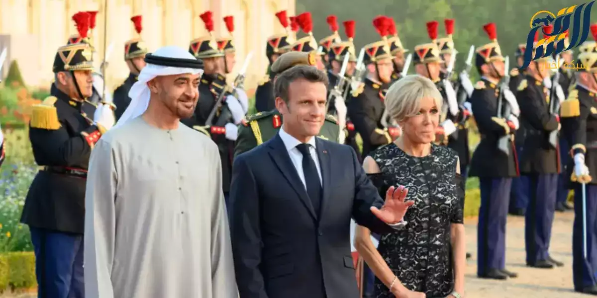 ماكرون والشيخ بن زايد