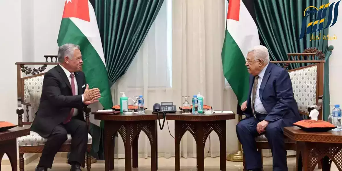 الرئيس الفلسطيني محمود عباس والعاهل الاردني