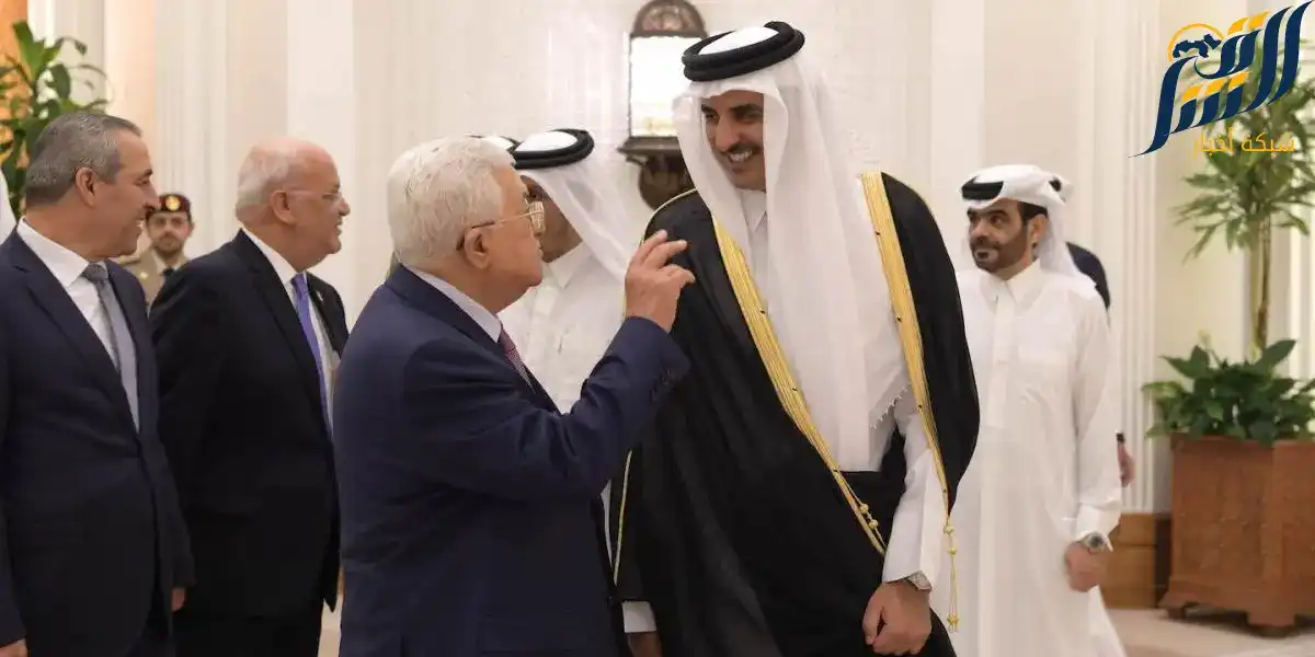 زيارة سابقة للرئيس الفلسطيني لقطر