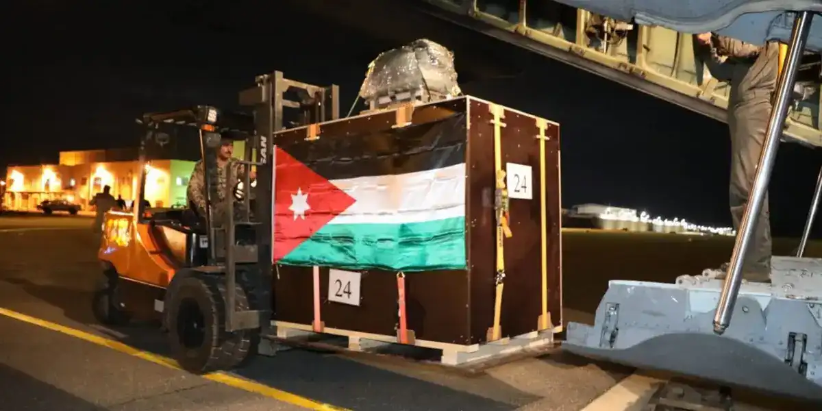 مساعدات اردنية لصالح غزة