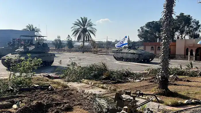 معبر رفح من الجانب الفلسطيني