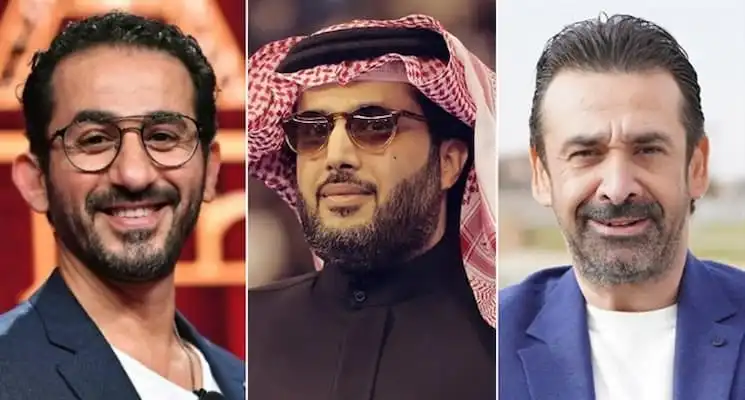 المستشار تركي آل الشيخ و كريم عبد العزيز و احمد حلمي