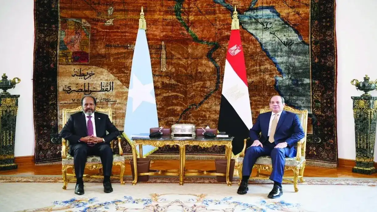 السيسي ورئيس الصومال