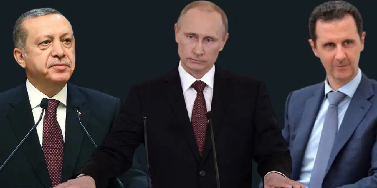 بوتين وأردوغان ويشار الأسد