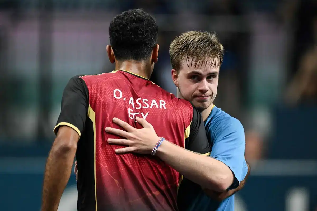 عمر عصر لاعب منتخب مصر لتنس الطاولة