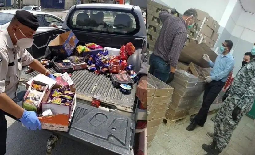 ضبط مواد غذائية منتهية الصلاحية