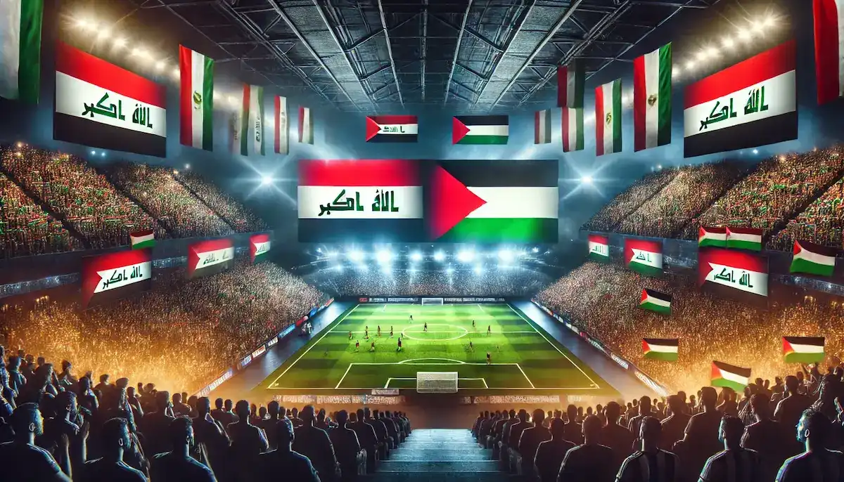 مباراة العراق وفلسطين