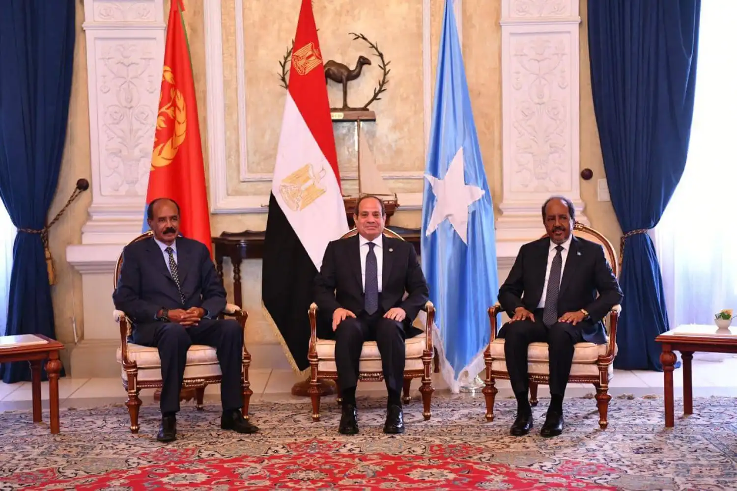 روؤسا الصومال وإريتريا  ومصر