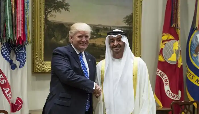 الشيخ محمد بن زايد آل نهيان وترامب