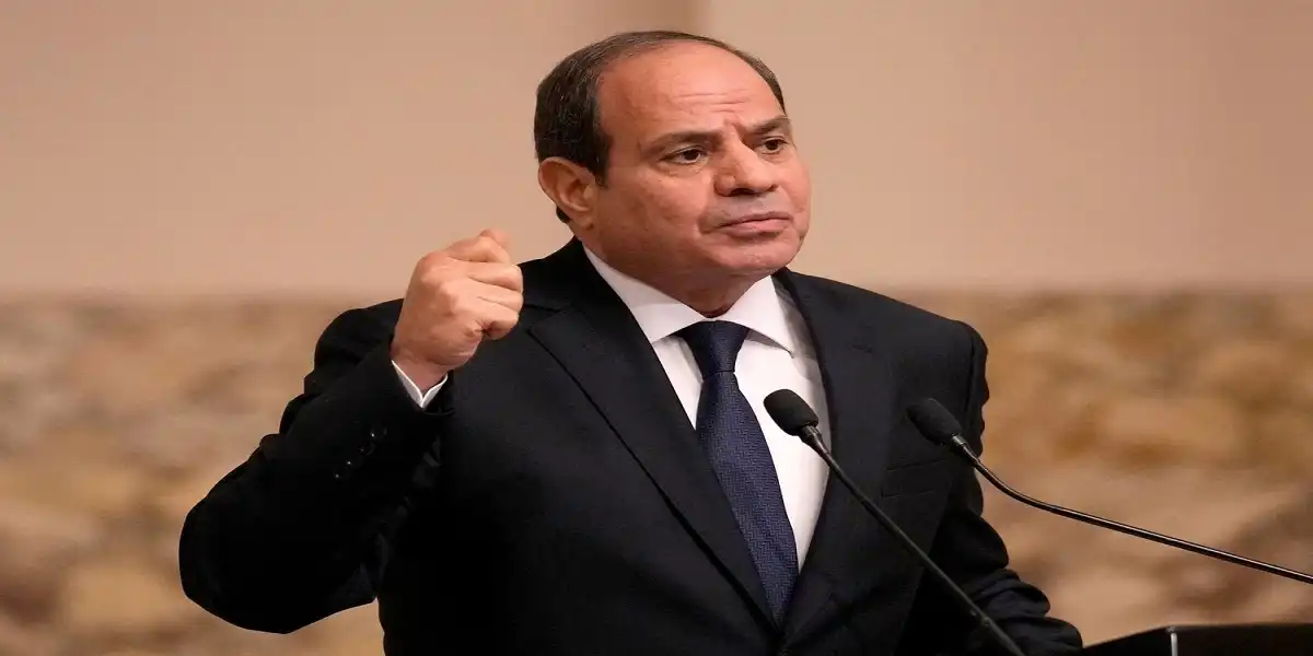 الرئيس المصري  عبد الفتاح السيسي
