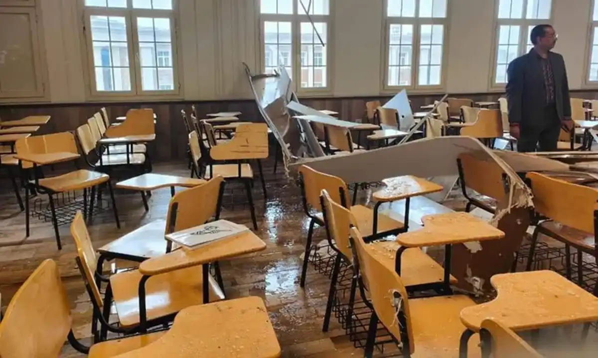 تطورات انهيار سقف جامعة الإسكندرية الأهلية