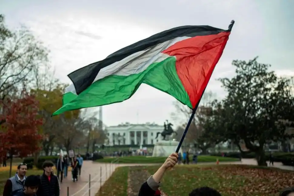 رفع علم فلسطين