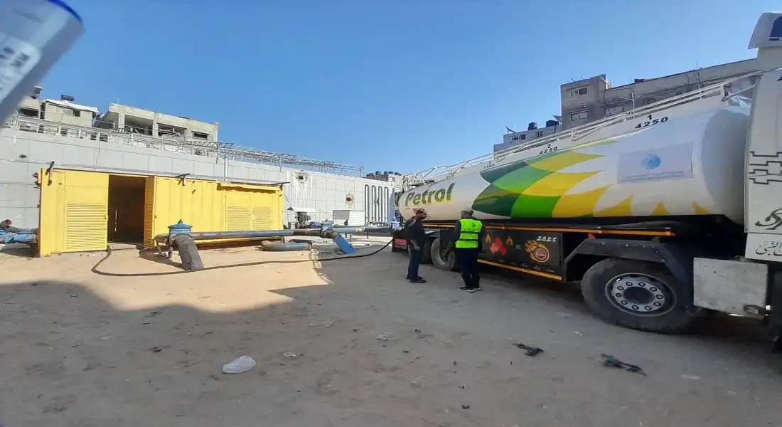 إدخال الوقود لتشغيل مرافق المياه