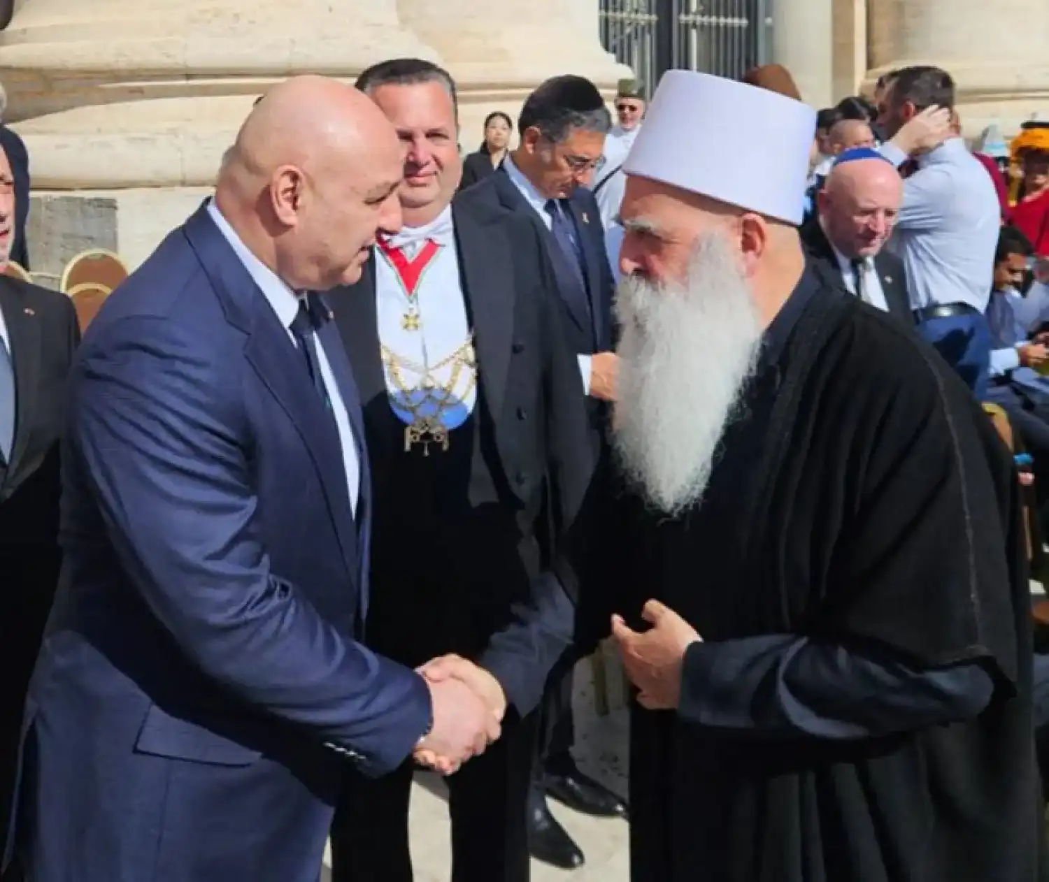 الرئيس اللبناني جوزيف عون وموفق طريف ممثل الطائفة الدرزية في إسرائيل