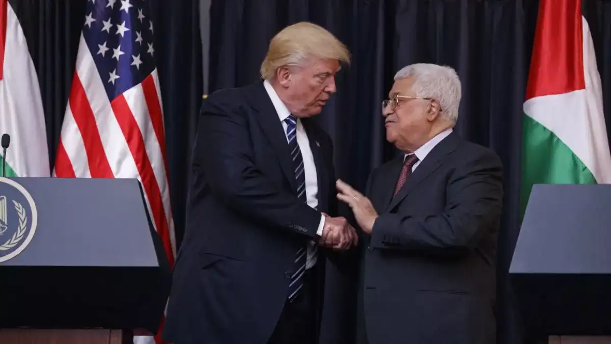 محمود عباس وترامب