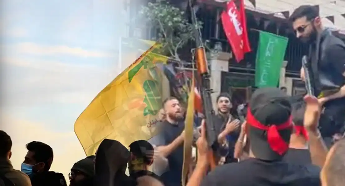 استعراض حزب الله المسلح في بيروت