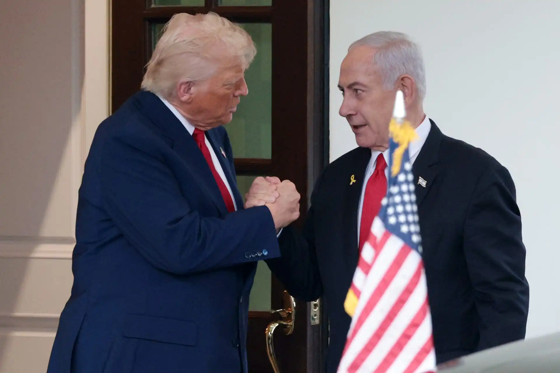 الرئيس الأمريكي دونالد ترامب ورئيس الوزراء الإسرائيلي