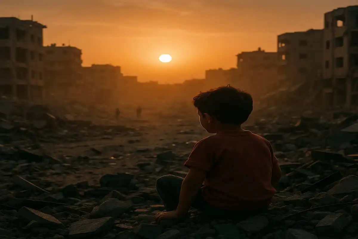 طفل في غزة