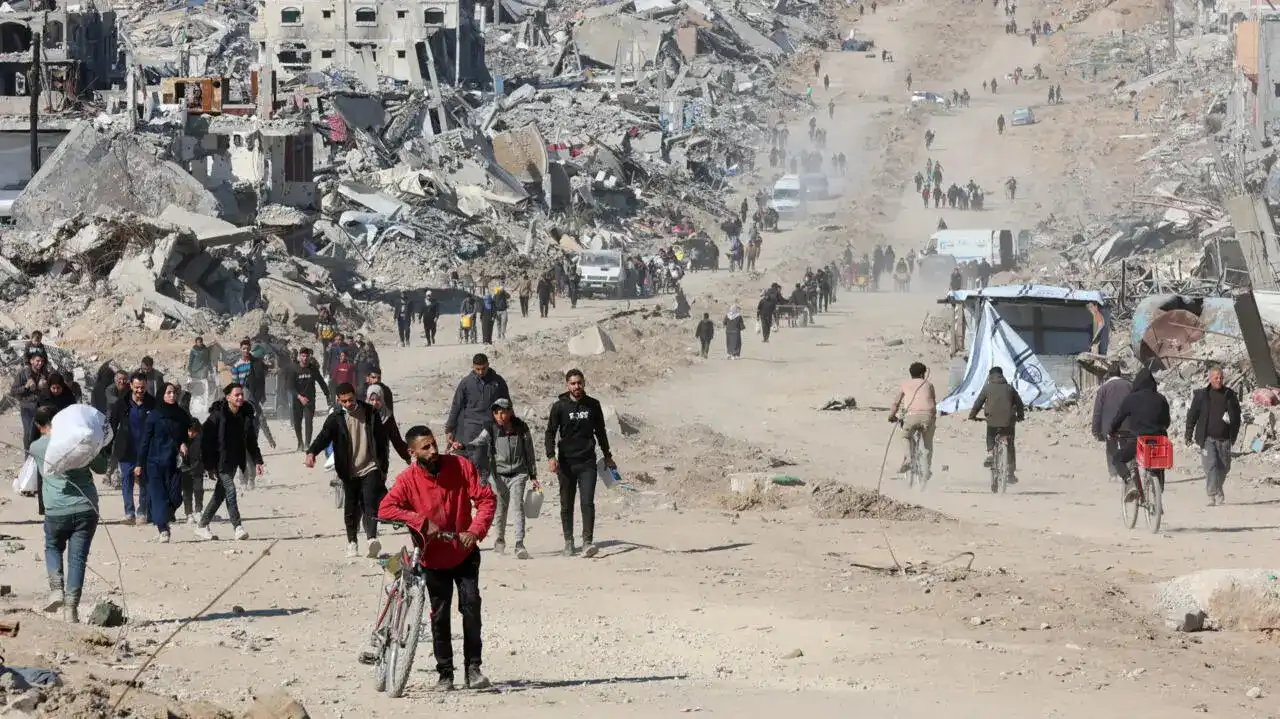 نازحين فلسطينيين في غزة