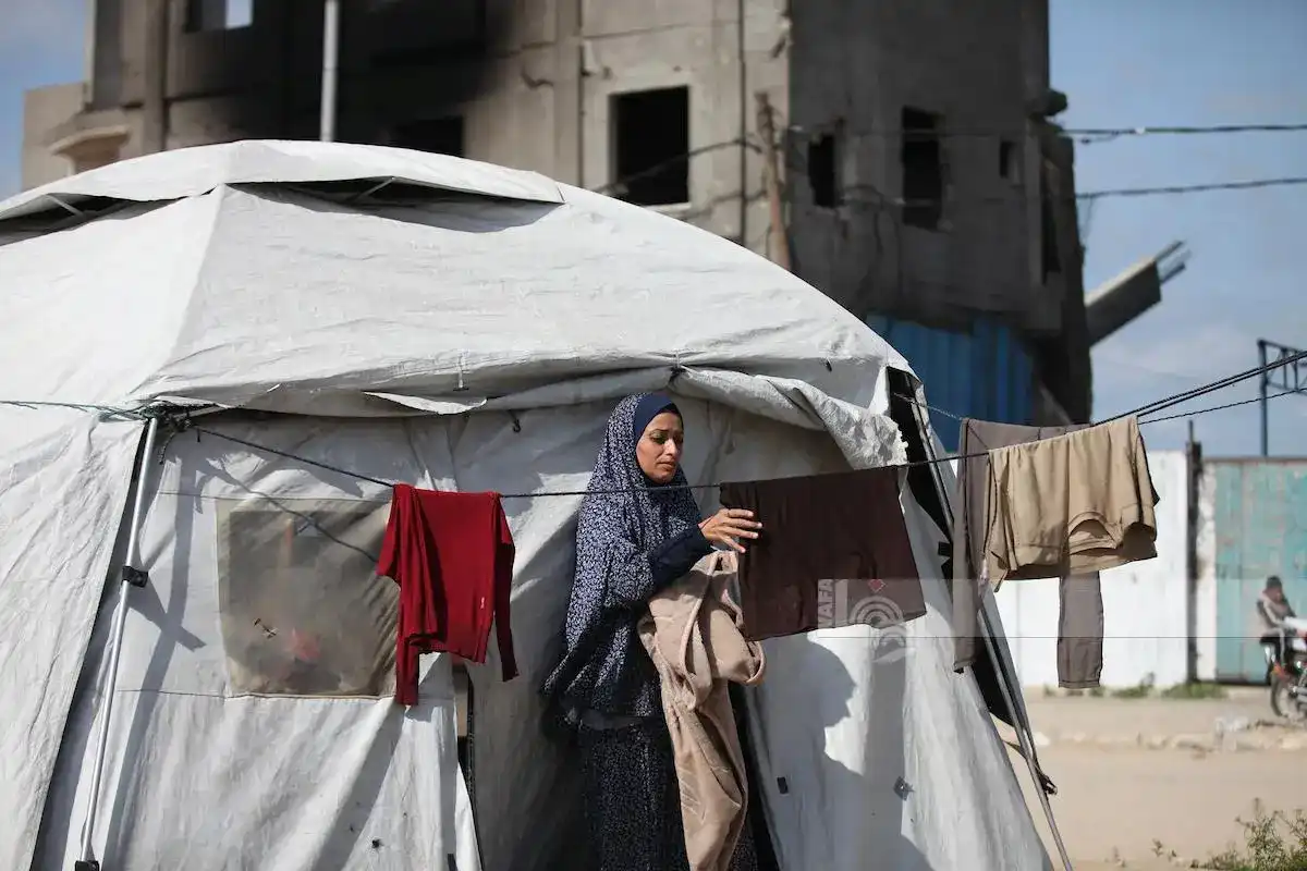 اثار الدمار في غزة