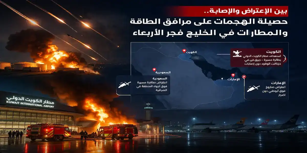 حصيلة الهجمات الإيرانية على الخليج فجر أول أبريل