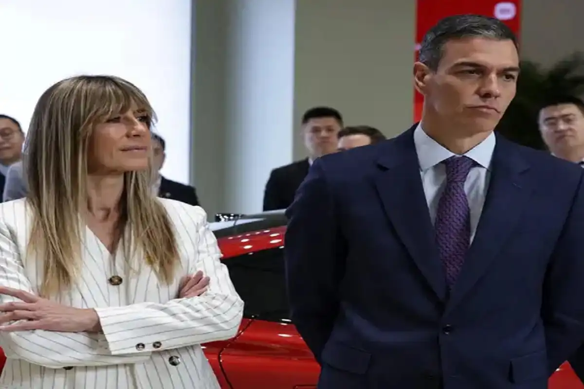 بيغونيا غوميز برفقة زوجها رئيس الوزراء الإسباني سانشيز