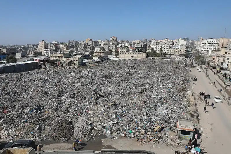 انتشار الحشرات والقوارض الضارة في غزة