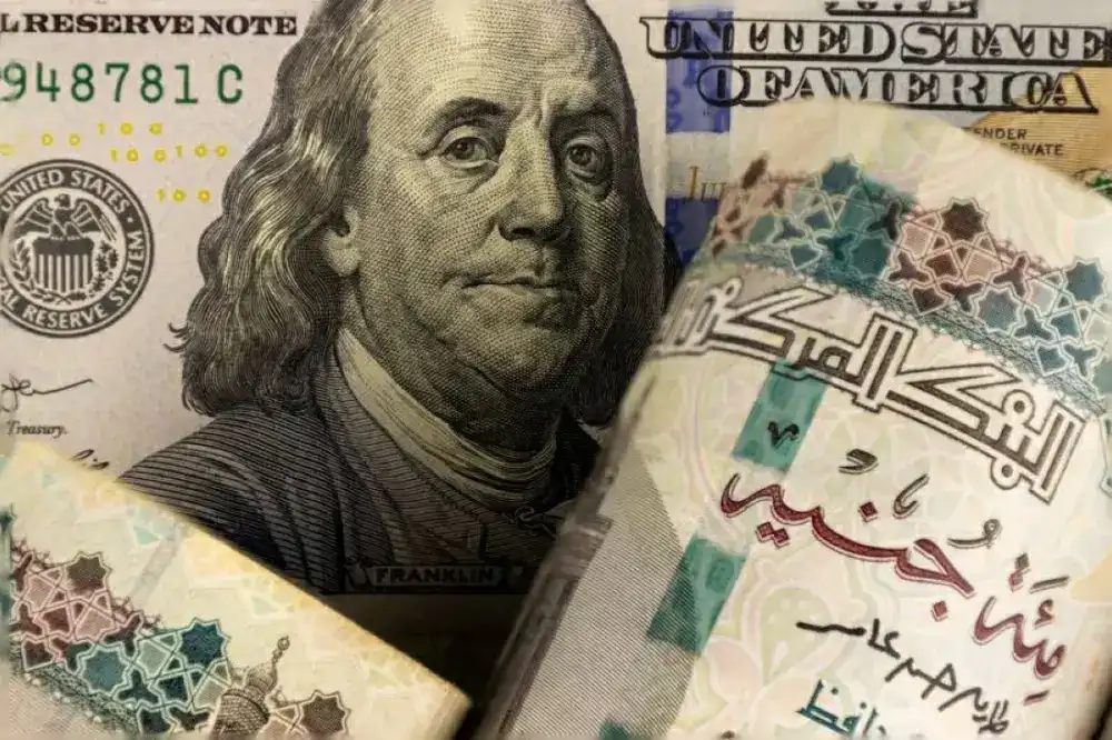 عملات نقدية مصرية وأمريكية