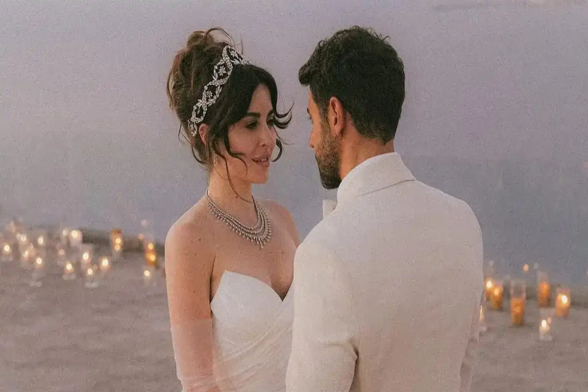 سارة أبي كنعان وزوجها وسام فارس