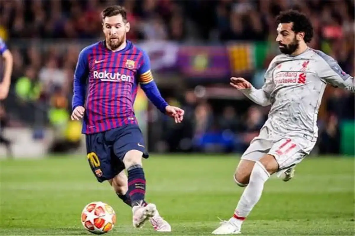 محمد صلاح وليونيل ميسي