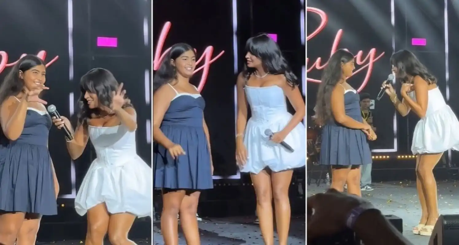 مقطع فيديو غناء ابنة روبي