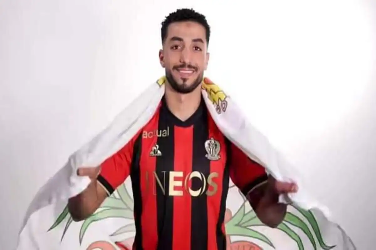محمد عبد المنعم في مباراة نيس ضد ليل