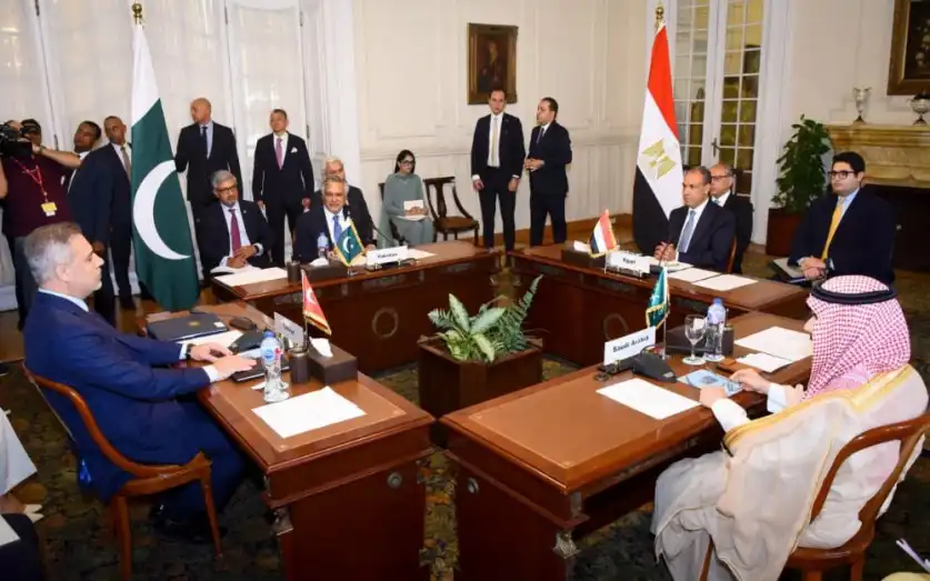 وزراء خارجية مصر والسعودية وتركيا وباكستان